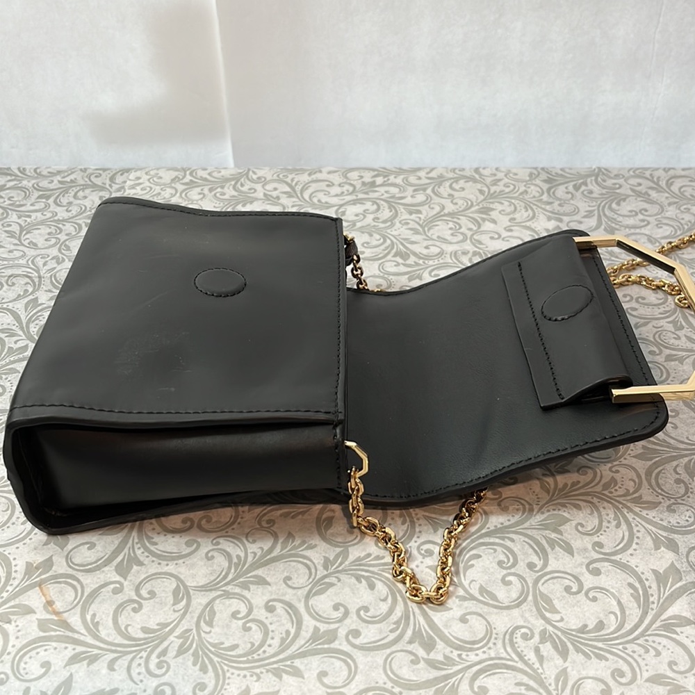 Louise et cie 100% leather, real cow hair fur crossbody NWOT - Picture 5 of 15